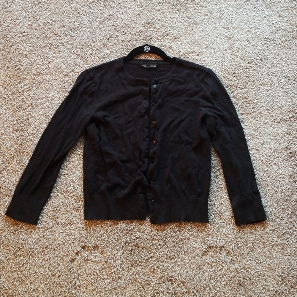 Black cardigan